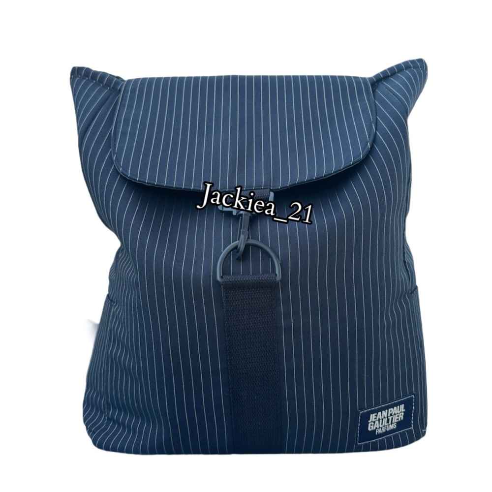 💙❤️ Jean Paul Gaultier Pinstripe Blue Backpack
